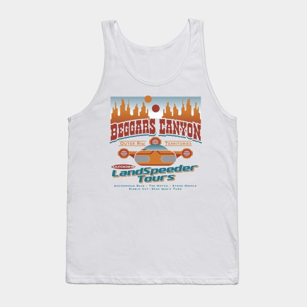 Beggar's Canyon LandSpeeder Tours Tank Top by DesignWise